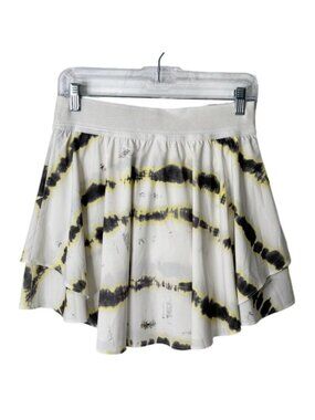Lululemon Womens Size 8 Skort Court Rival HR Skirt LW8ADJT White Gray Tie-Dye